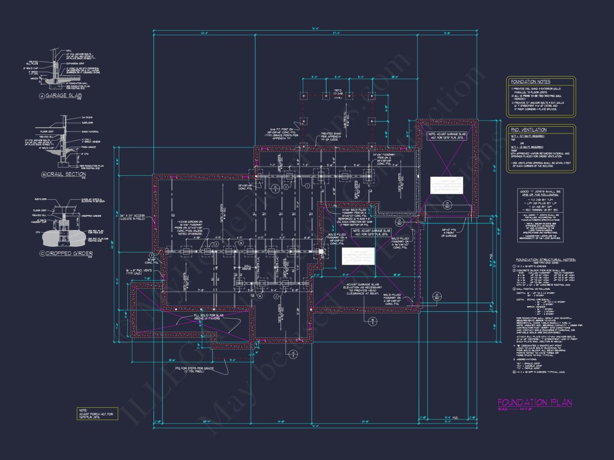 Elegant house Floor Plan with CAD Blueprints & Architectural Designs