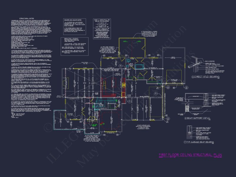 Elegant house Floor Plan with CAD Blueprints & Architectural Designs