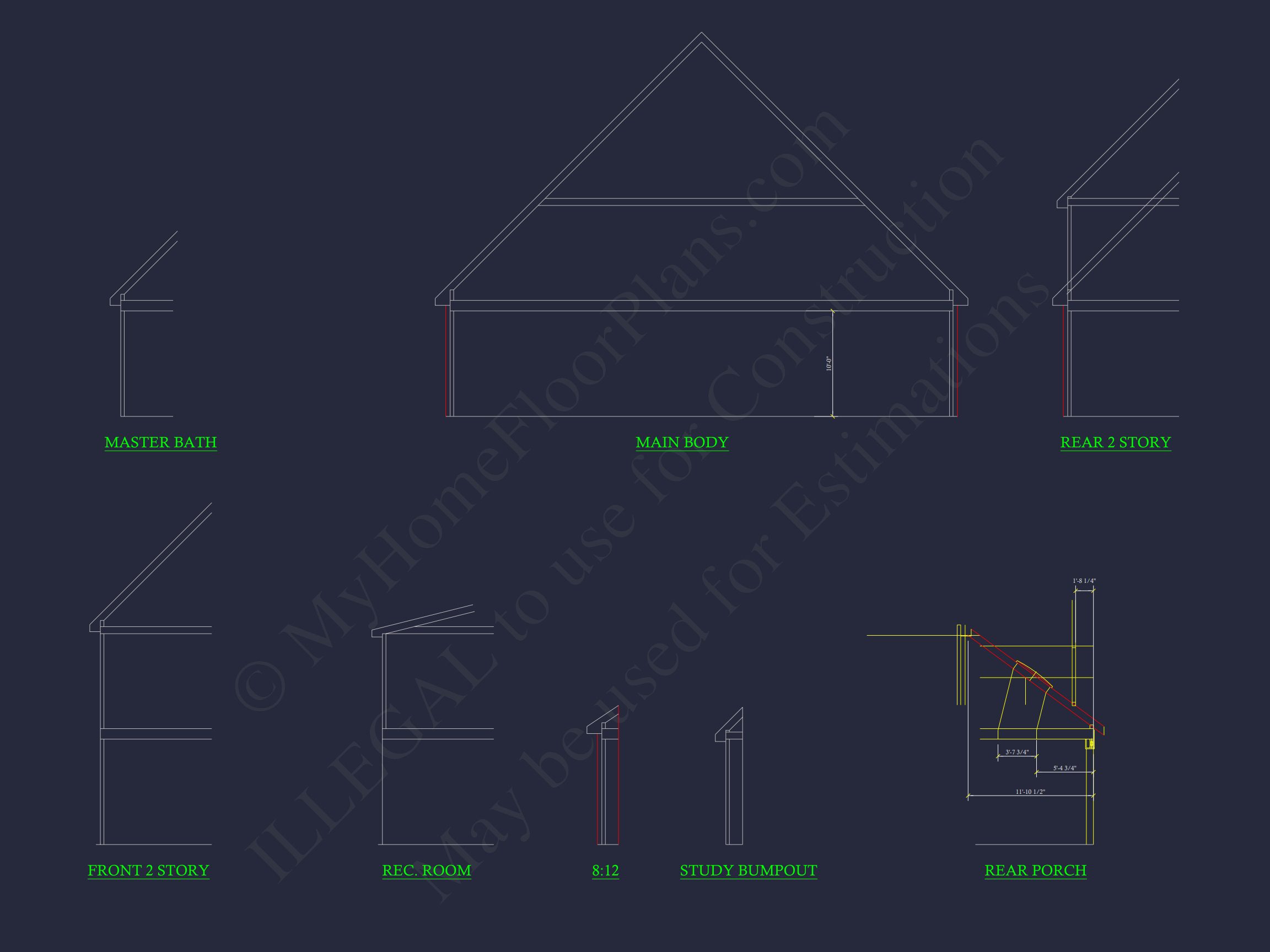 Elegant house Floor Plan with CAD Blueprints and Modern Designs