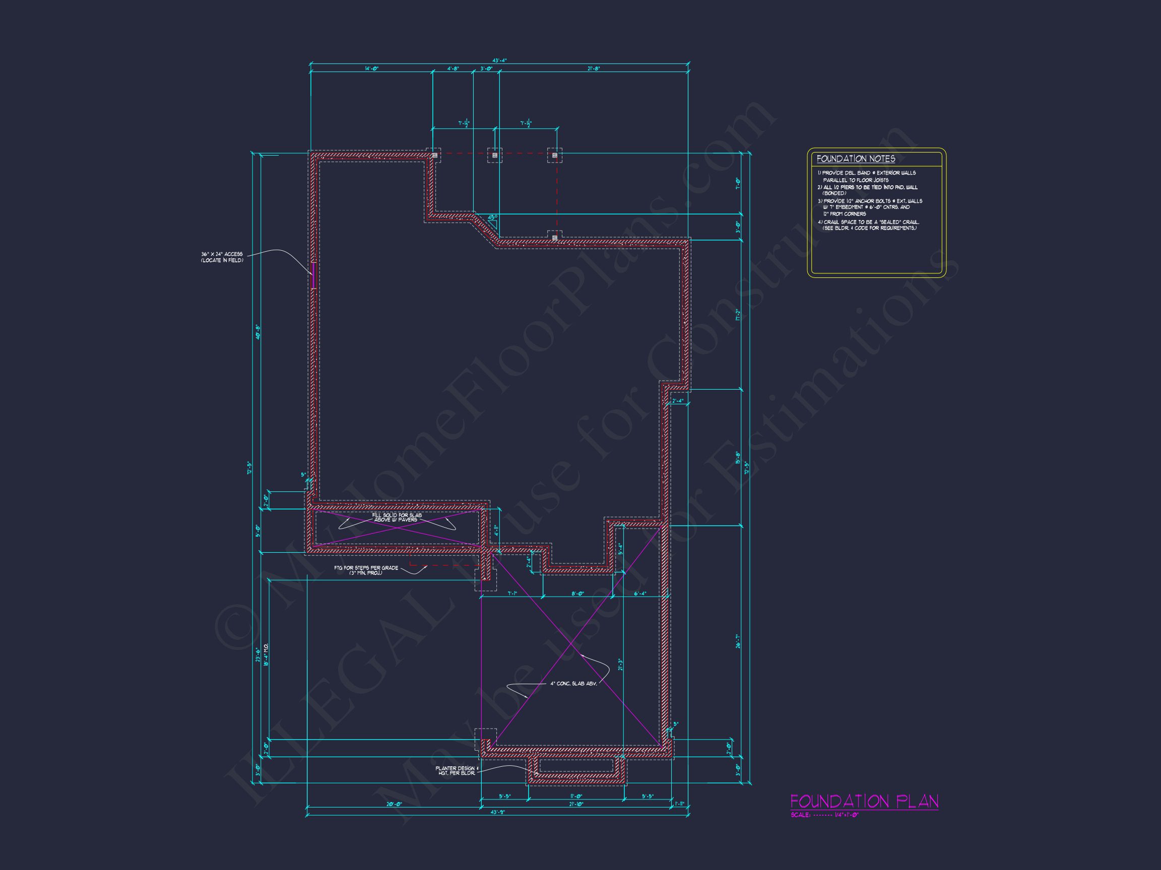 Elegant house Floor Plan with CAD Blueprints for Designers