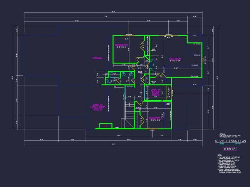 Elegant house Floor Plan with CAD Designs & Blueprint Features