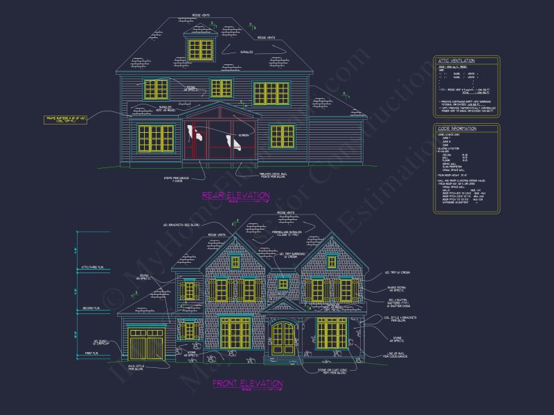 Elegant house Floor Plan with CAD Designs and Architecture