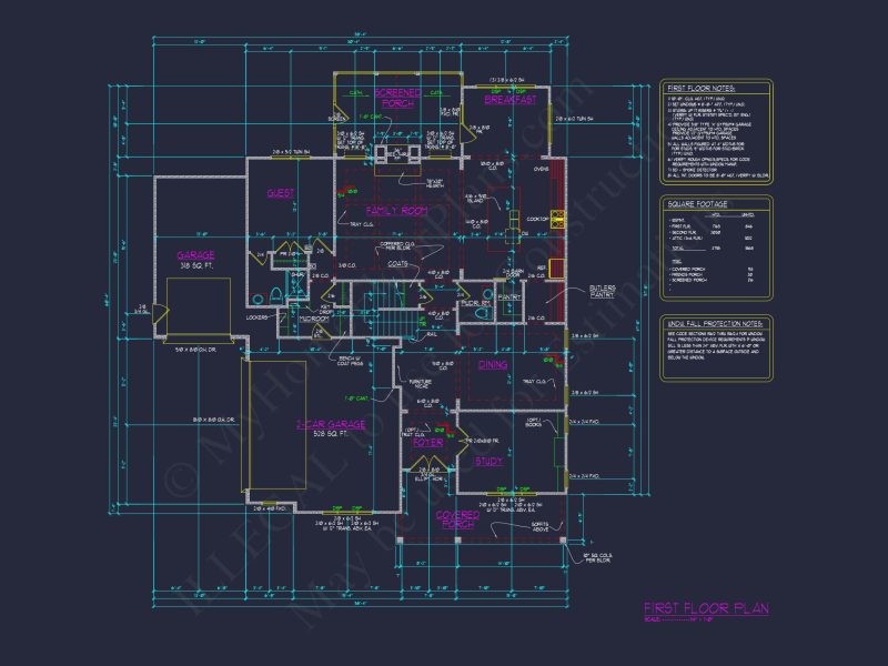 Elegant house Floor Plan with CAD Designs and Architecture