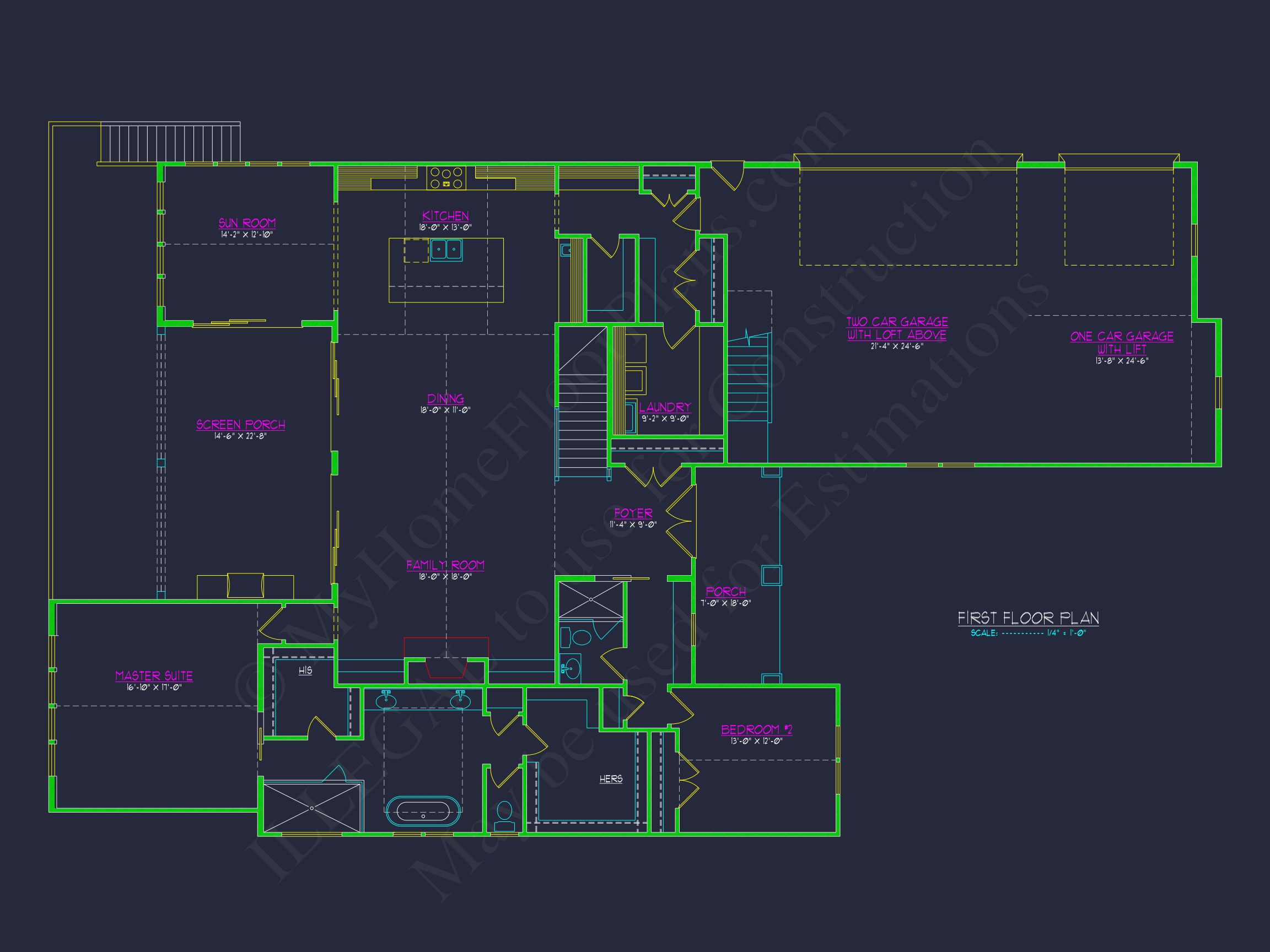Elegant house Floor Plan with CAD Designs and Architecture