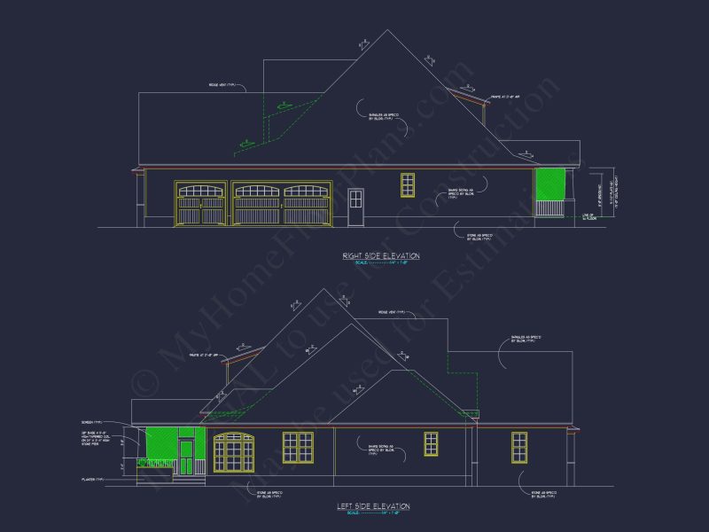 Elegant house Floor Plan with CAD Designs and Blueprint