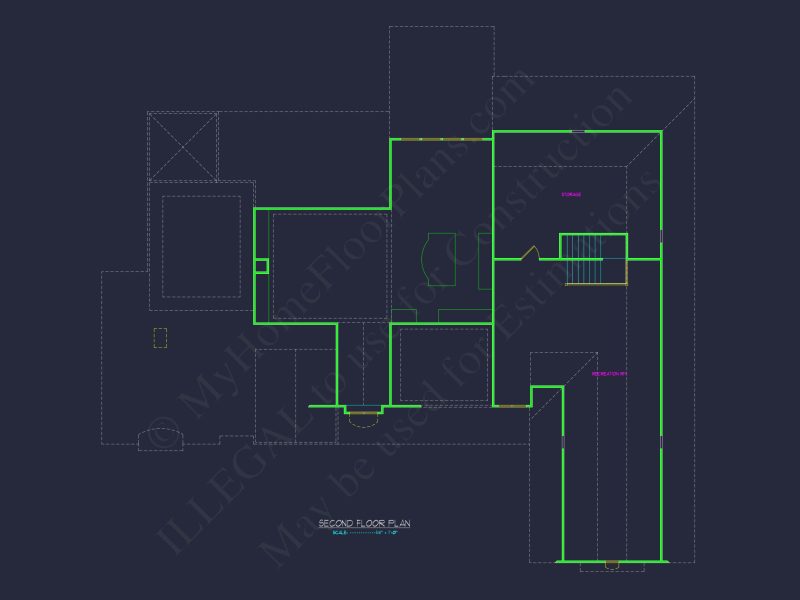 Elegant house Floor Plan with CAD Designs and Blueprint