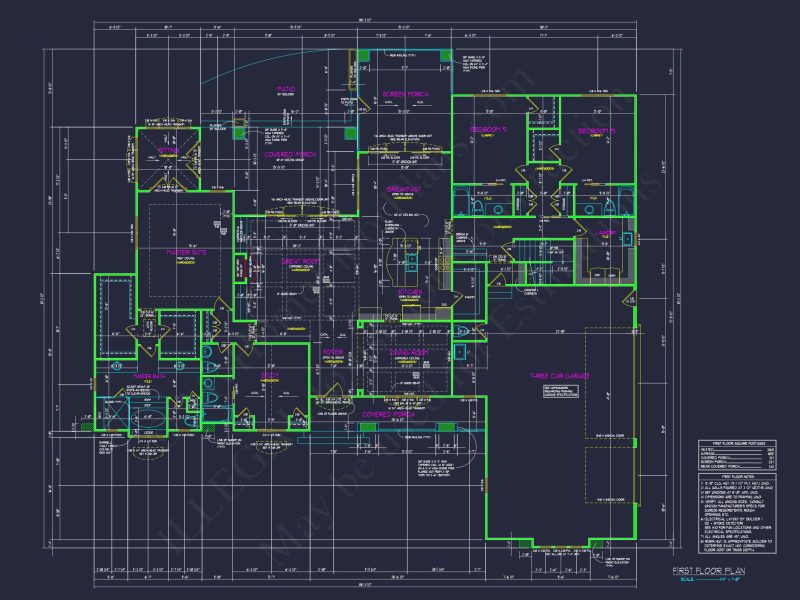 Elegant house Floor Plan with CAD Designs and Blueprint