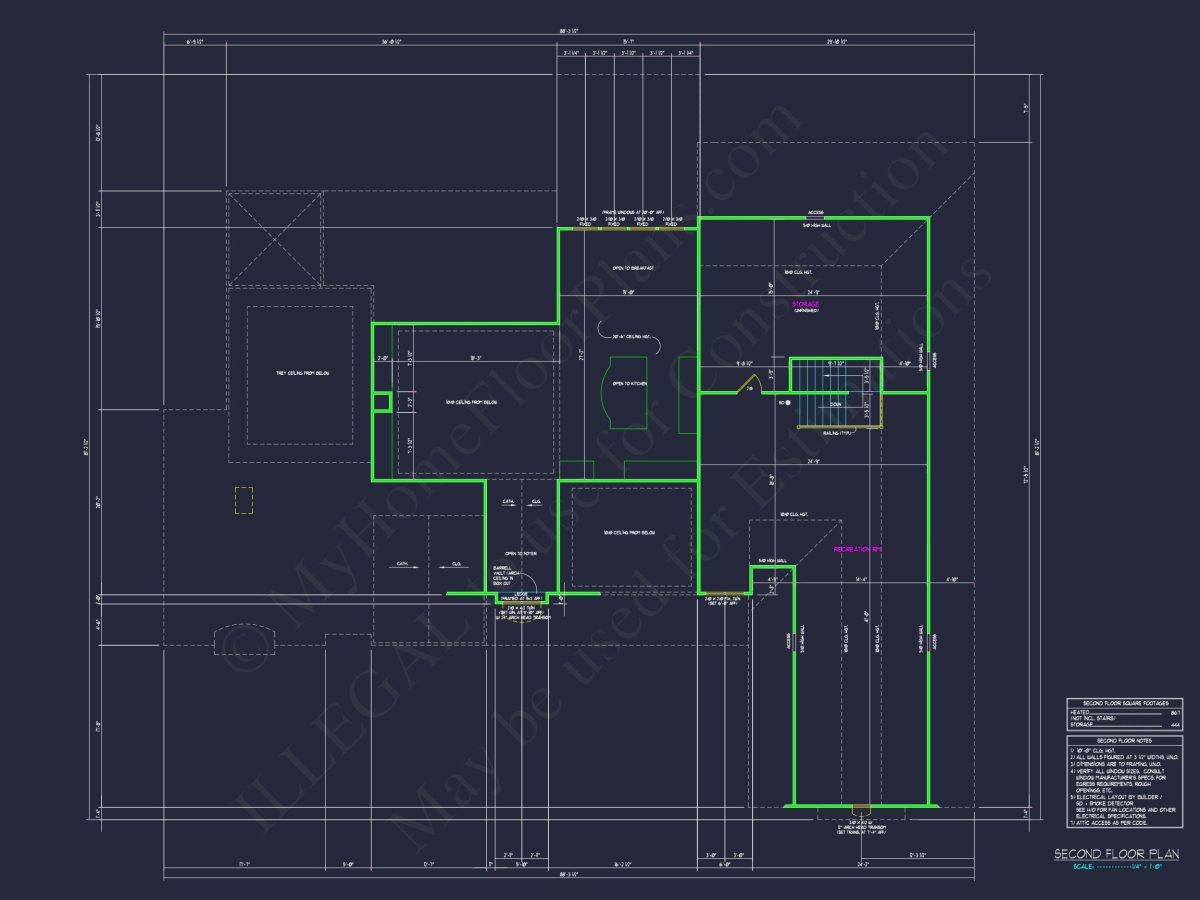 Elegant house Floor Plan with CAD Designs and Blueprint