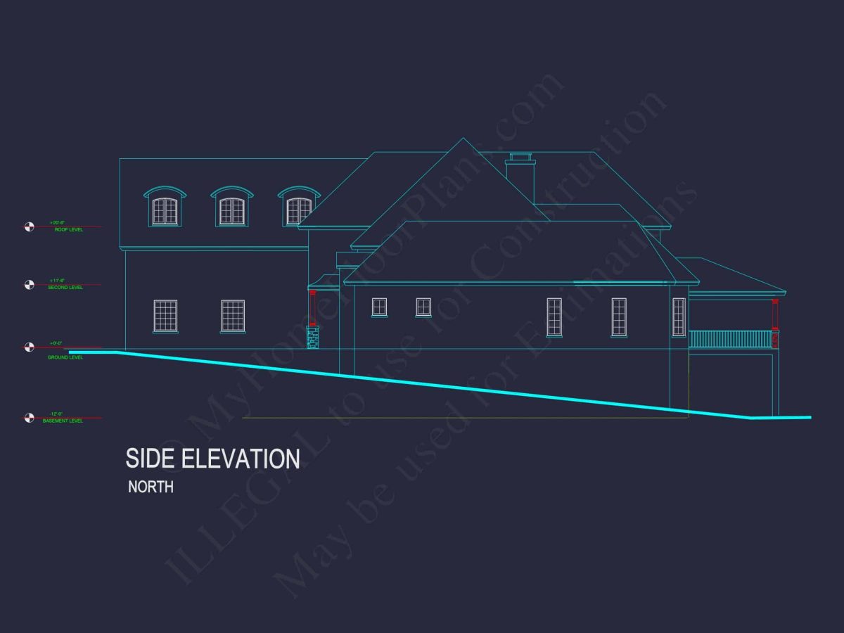 Elegant house Floor Plan with CAD Designs and Blueprints