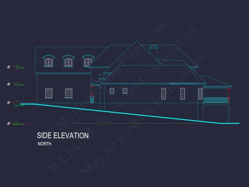 Elegant house Floor Plan with CAD Designs and Blueprints