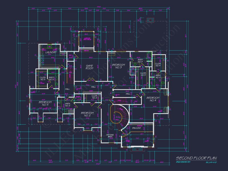 Elegant house Floor Plan with CAD Designs and Blueprints