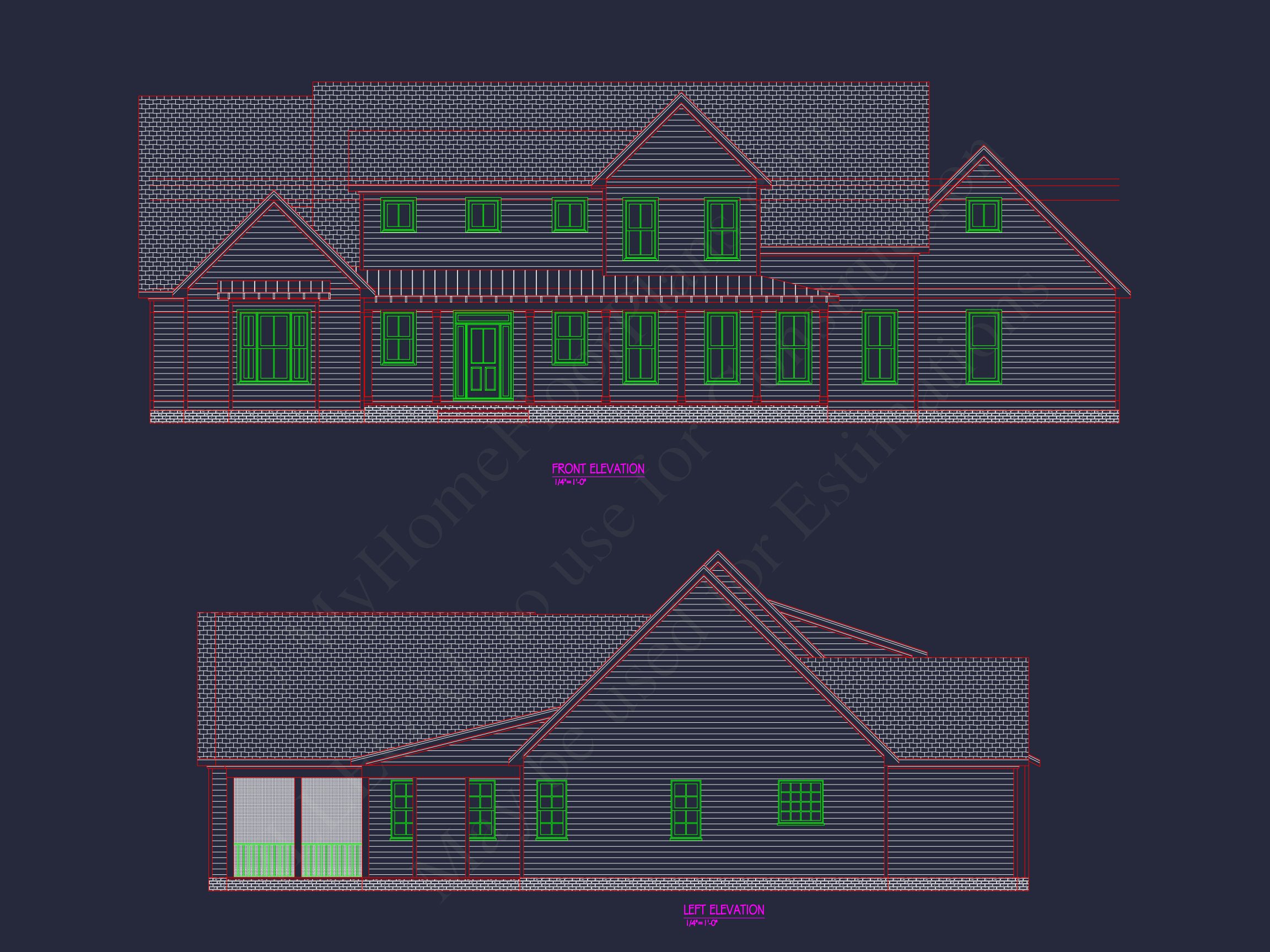 Elegant house Floor Plan with CAD Designs and Modern Architecture