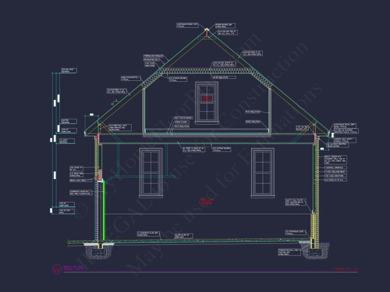 Elegant house Floor Plan with Detailed Blueprint and CAD Designs