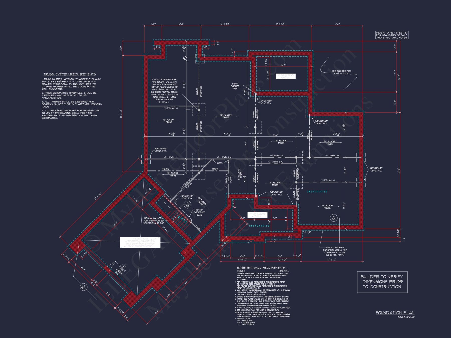 Elegant house Floor Plan with Detailed CAD Architecture Designs