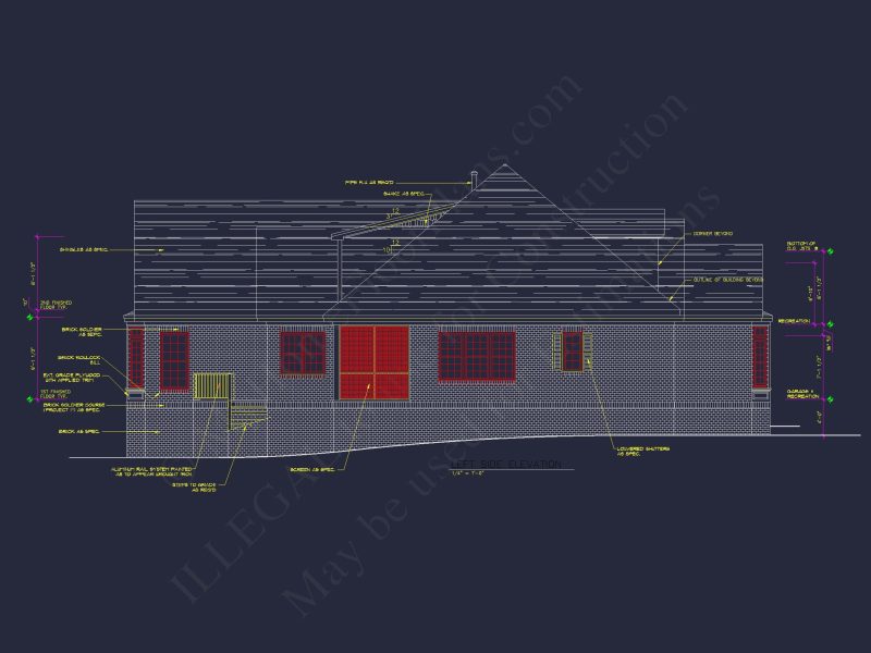 Elegant house Floor Plan with Detailed CAD Designs