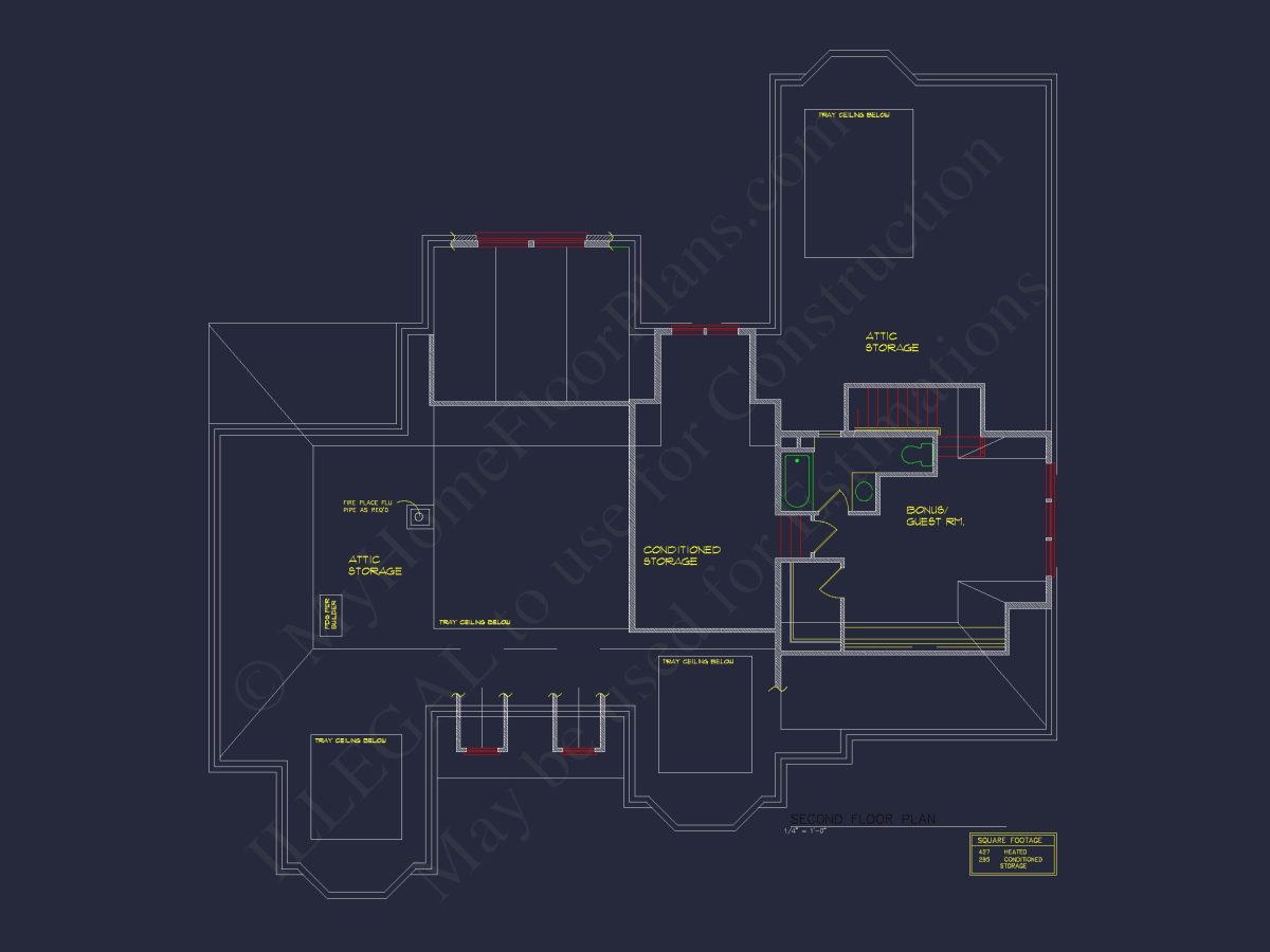 Elegant house Floor Plan with Detailed CAD Designs