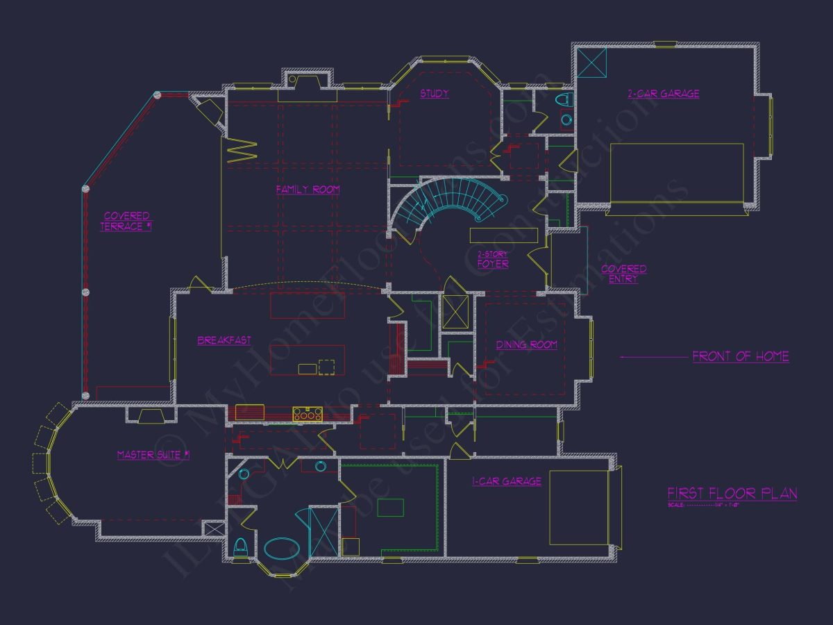 Elegant house Floor Plan with Luxury Design & Features