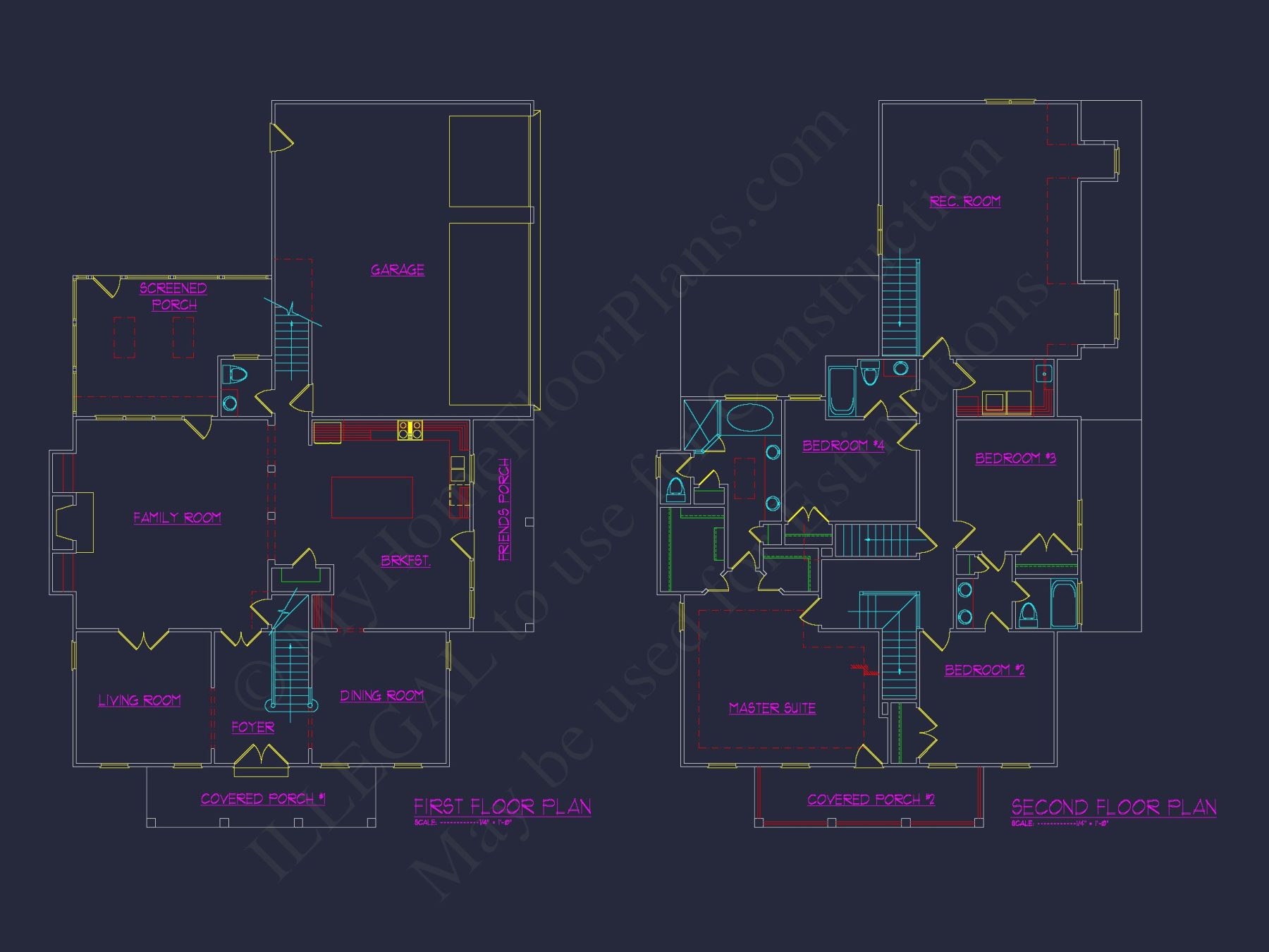 Elegant house Floor Plan with Spacious Blueprint Design