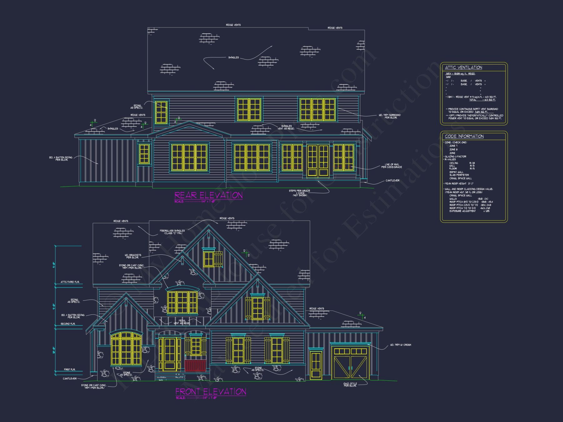 Elegant house Floor Plan with Spacious Designs and CAD Blueprints