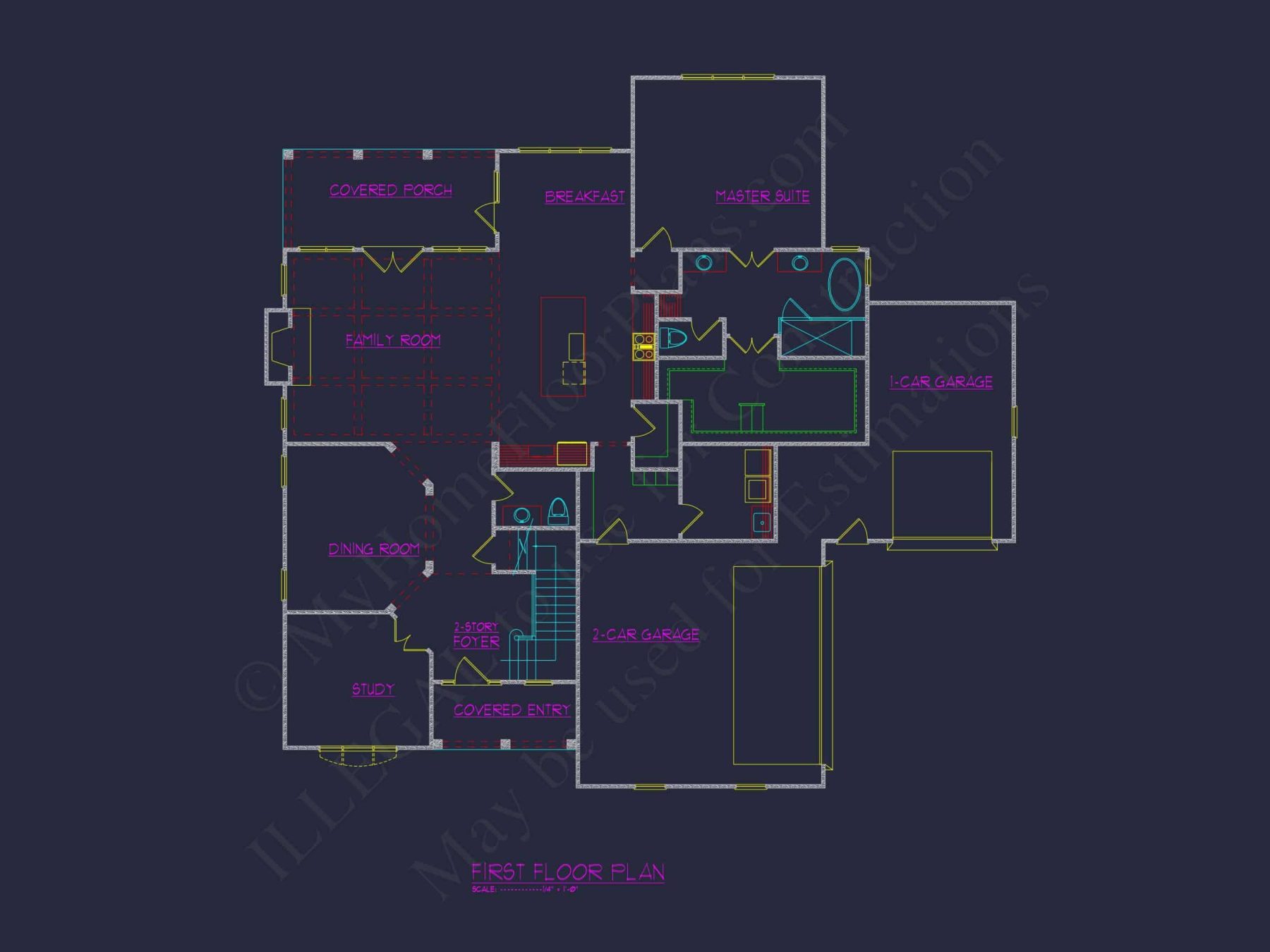 Elegant house Floor Plan with Spacious Designs and CAD Blueprints