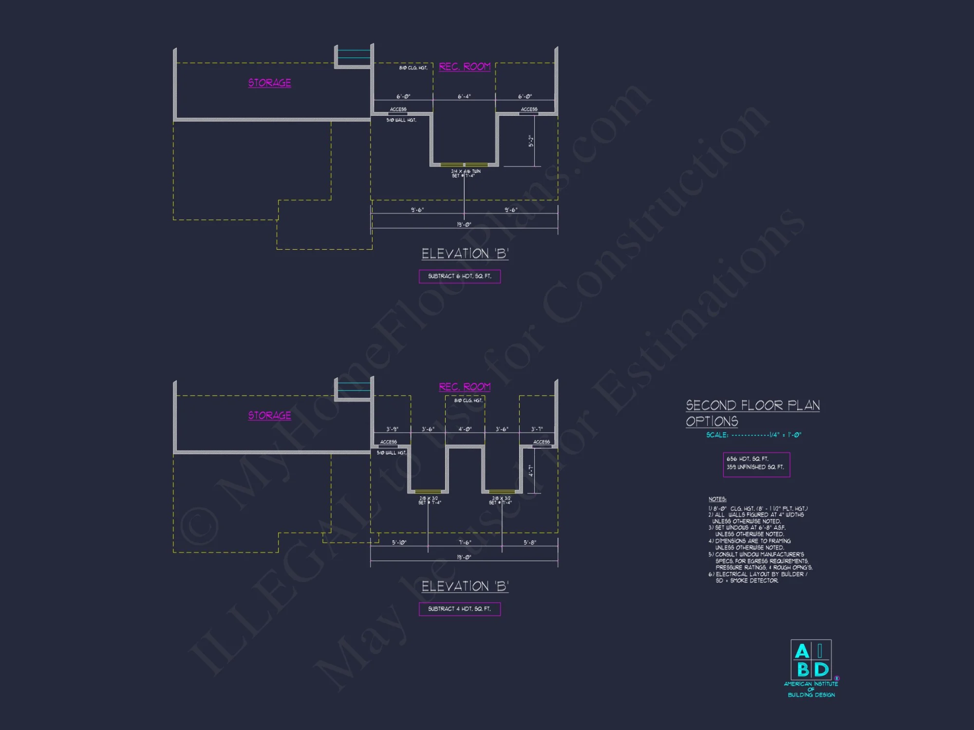 Elegant house Plan: 1.5 Story CAD Designs with 3 Bedrooms