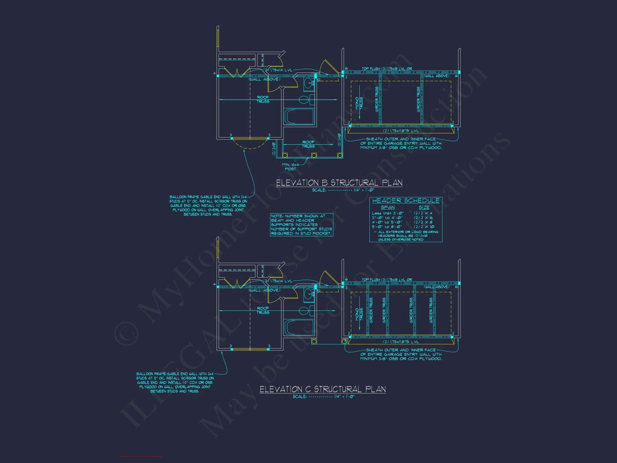 Elegant house Plan: 1.5 Story CAD Designs with 3 Bedrooms