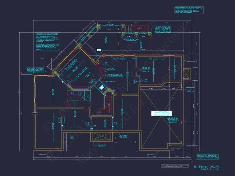 Elegant house Plan: 3.5-Story CAD Floor Blueprint Designs
