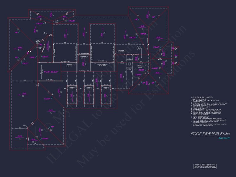 Elegant house Plan: CAD Architectural Blueprint with 4 Beds