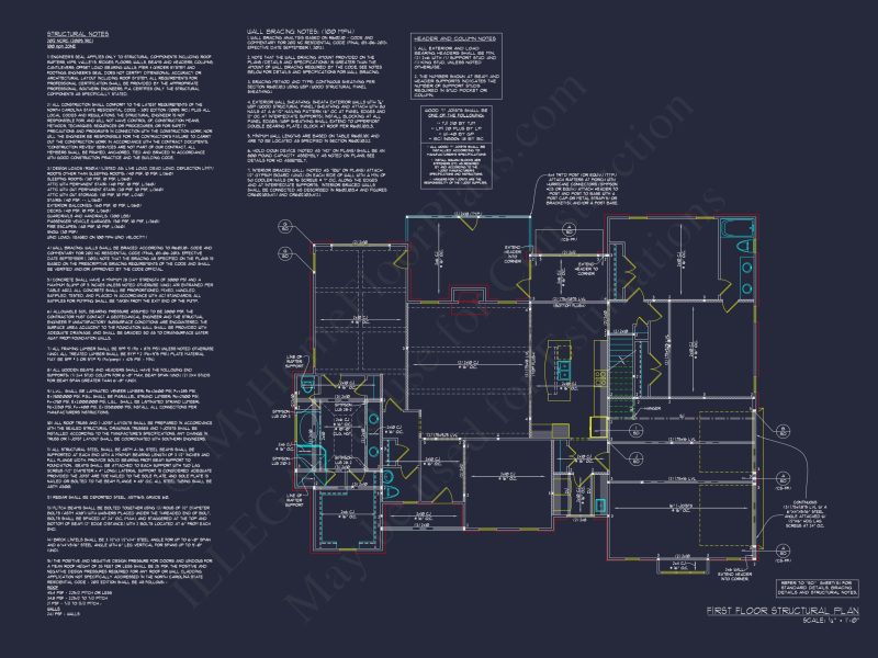 Elegant house Plan: CAD Floor Designs with 4 Bedrooms & Garage