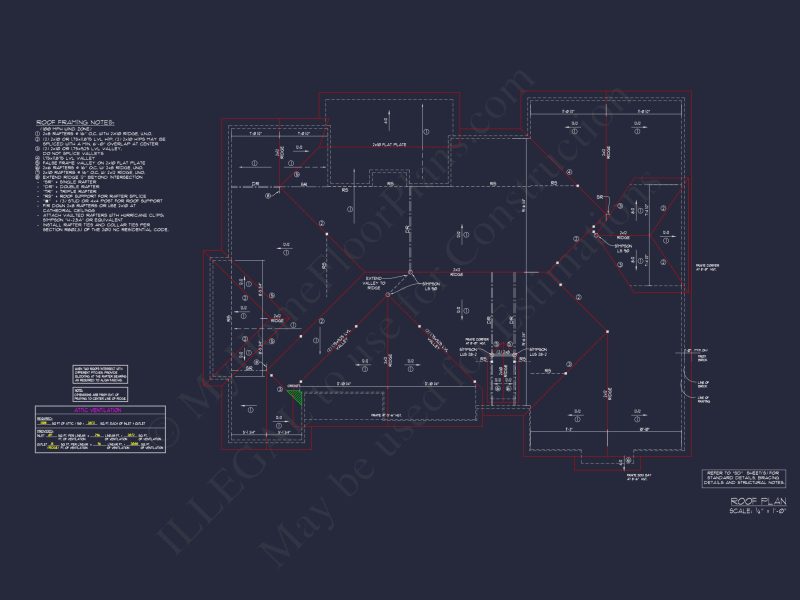 Elegant house Plan: CAD Floor Designs with 4 Bedrooms & Garage