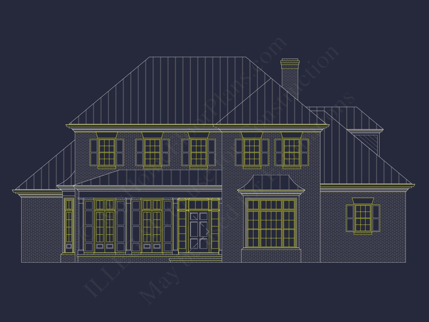 Elegant house Plan Design with CAD & Blueprint Architecture