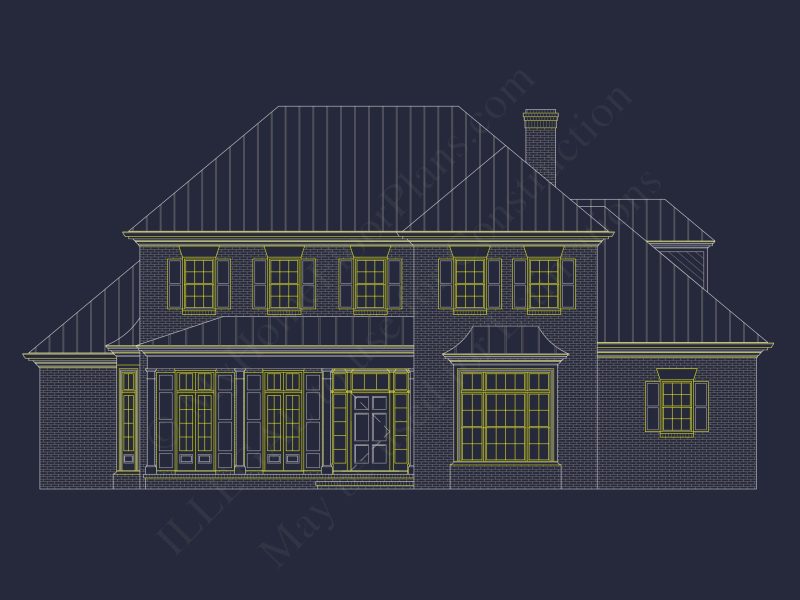 Elegant house Plan Design with CAD & Blueprint Architecture