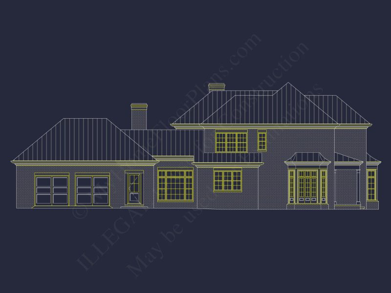 Elegant house Plan Design with CAD & Blueprint Architecture