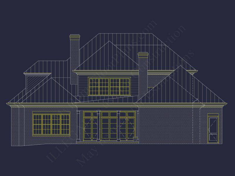 Elegant house Plan Design with CAD & Blueprint Architecture