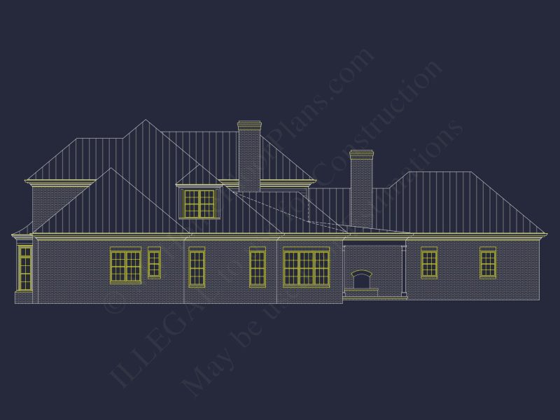 Elegant house Plan Design with CAD & Blueprint Architecture