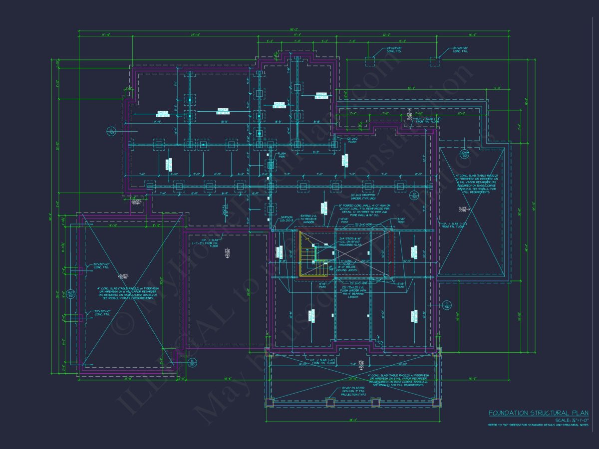 Elegant house Plan: Detailed Blueprint with CAD Architecture Designs
