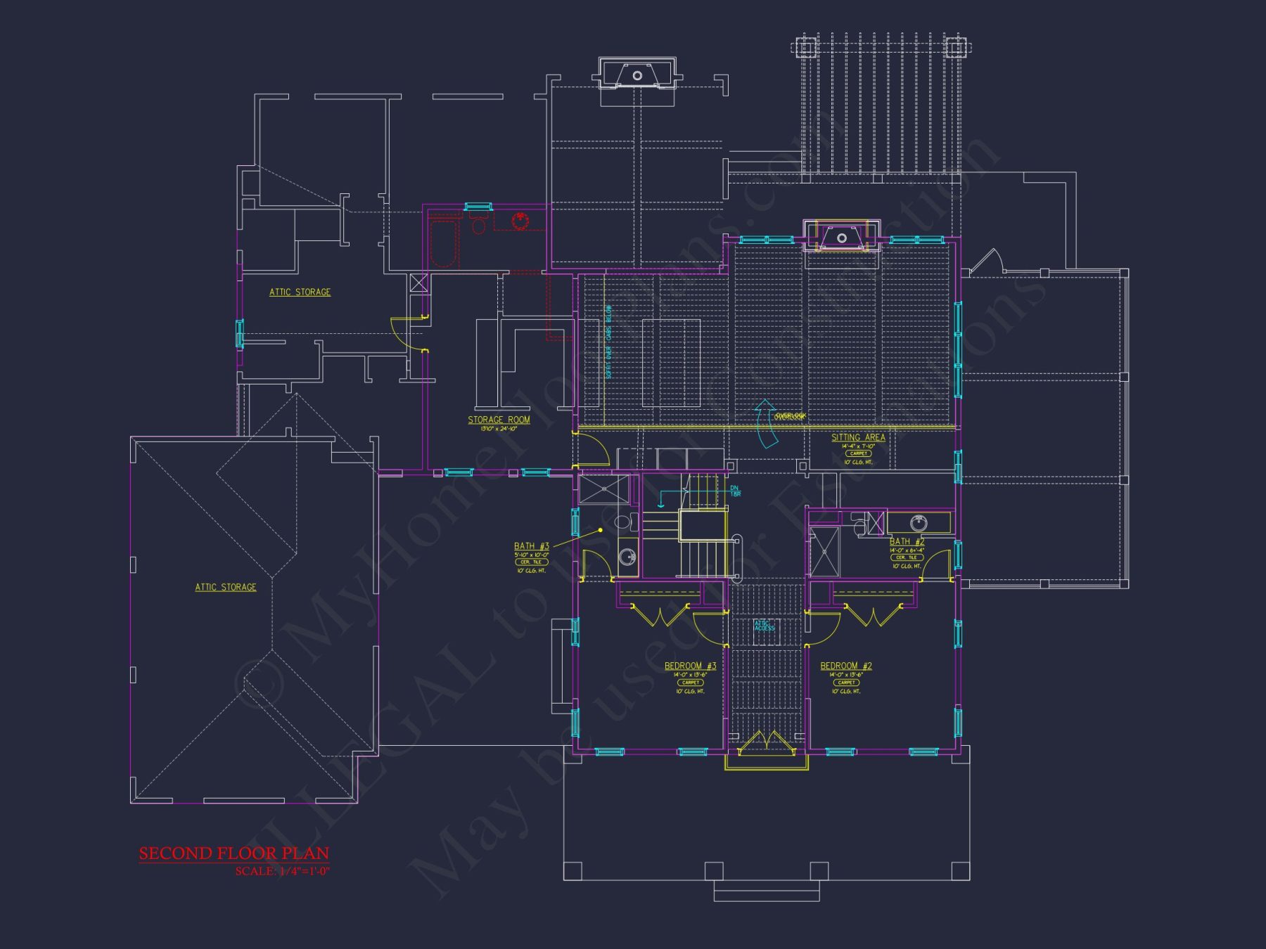 Elegant house Plan: Detailed Blueprint with CAD Architecture Designs