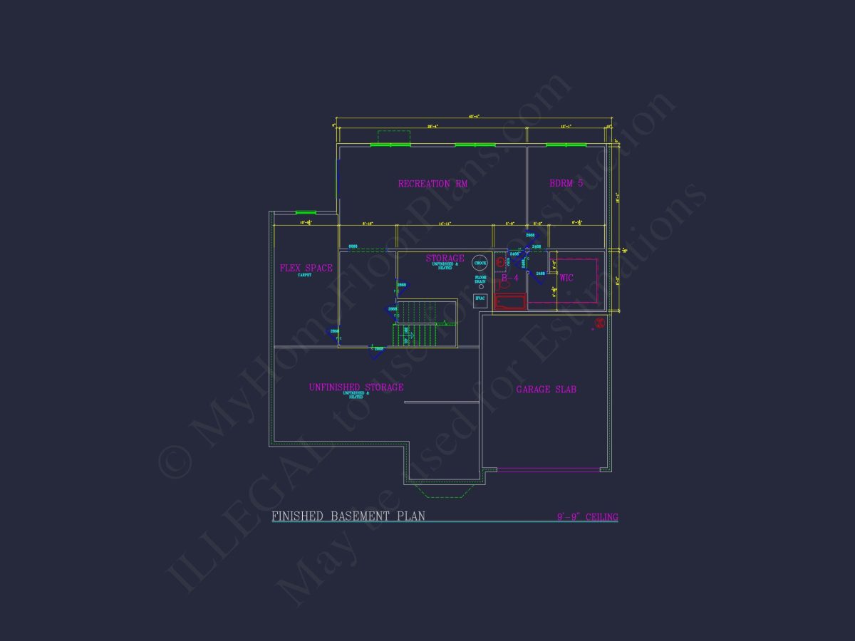 Elegant house Plan: Detailed Blueprints, CAD Designs & Floor Plans