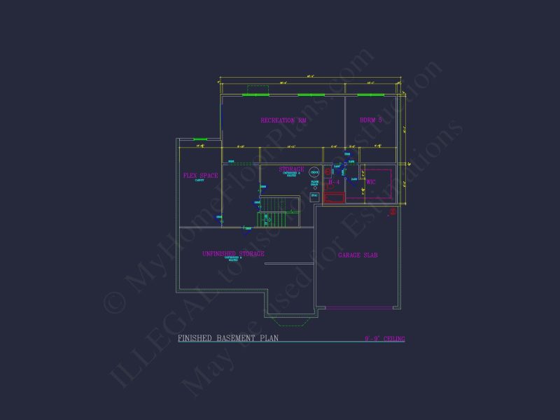 Elegant house Plan: Detailed Blueprints, CAD Designs & Floor Plans