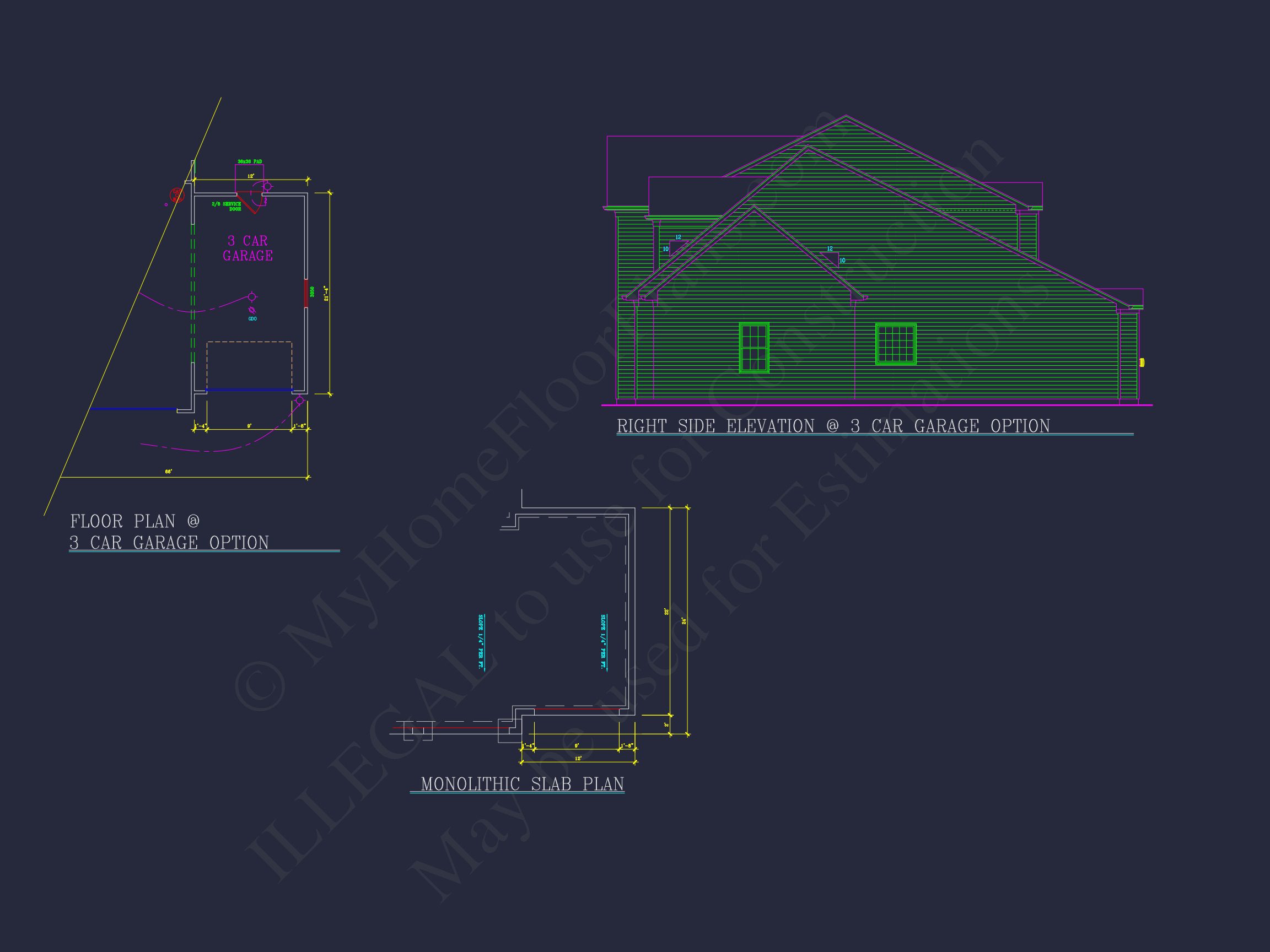 Elegant house Plan: Detailed Blueprints,CAD Designs & Floor Plans