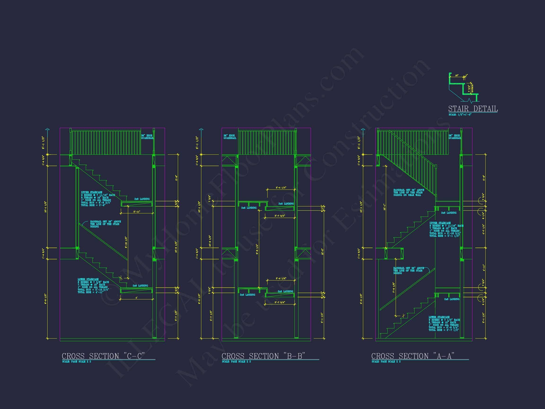 Elegant house Plan: Detailed Blueprints,CAD Designs & Floor Plans