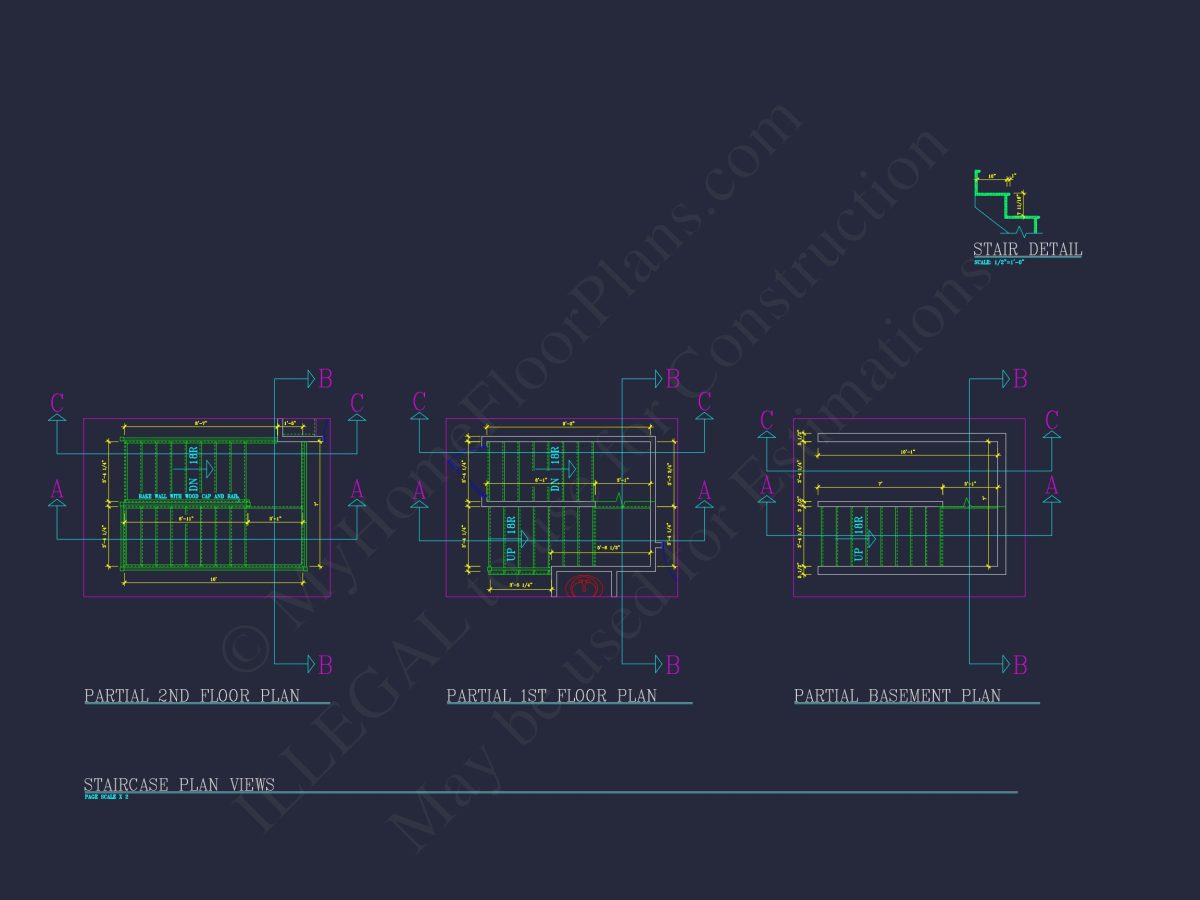 Elegant house Plan: Detailed Blueprints, CAD Designs & Floor Plans