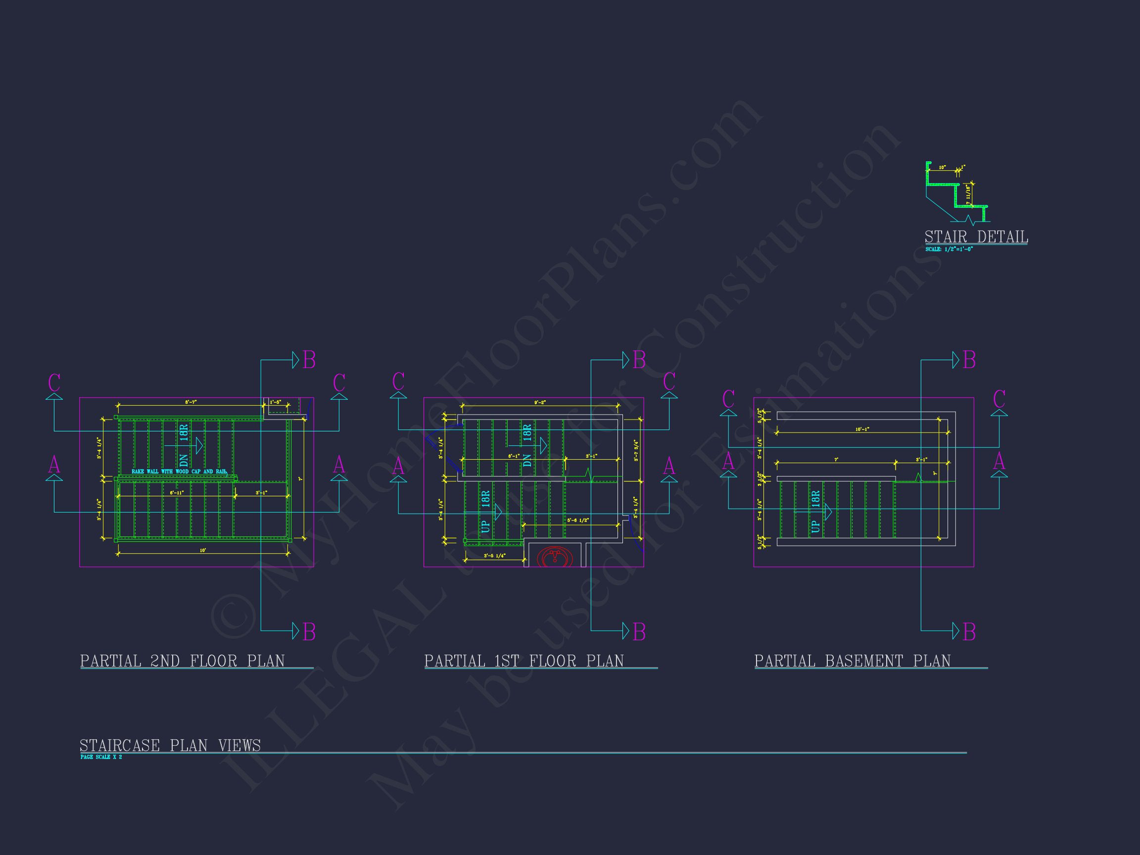 Elegant house Plan: Detailed Blueprints,CAD Designs & Floor Plans