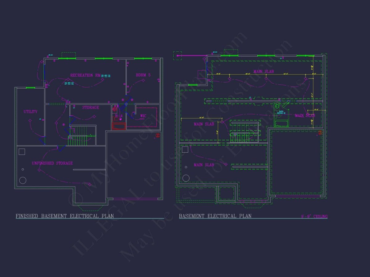 Elegant house Plan: Detailed Blueprints, CAD Designs & Floor Plans