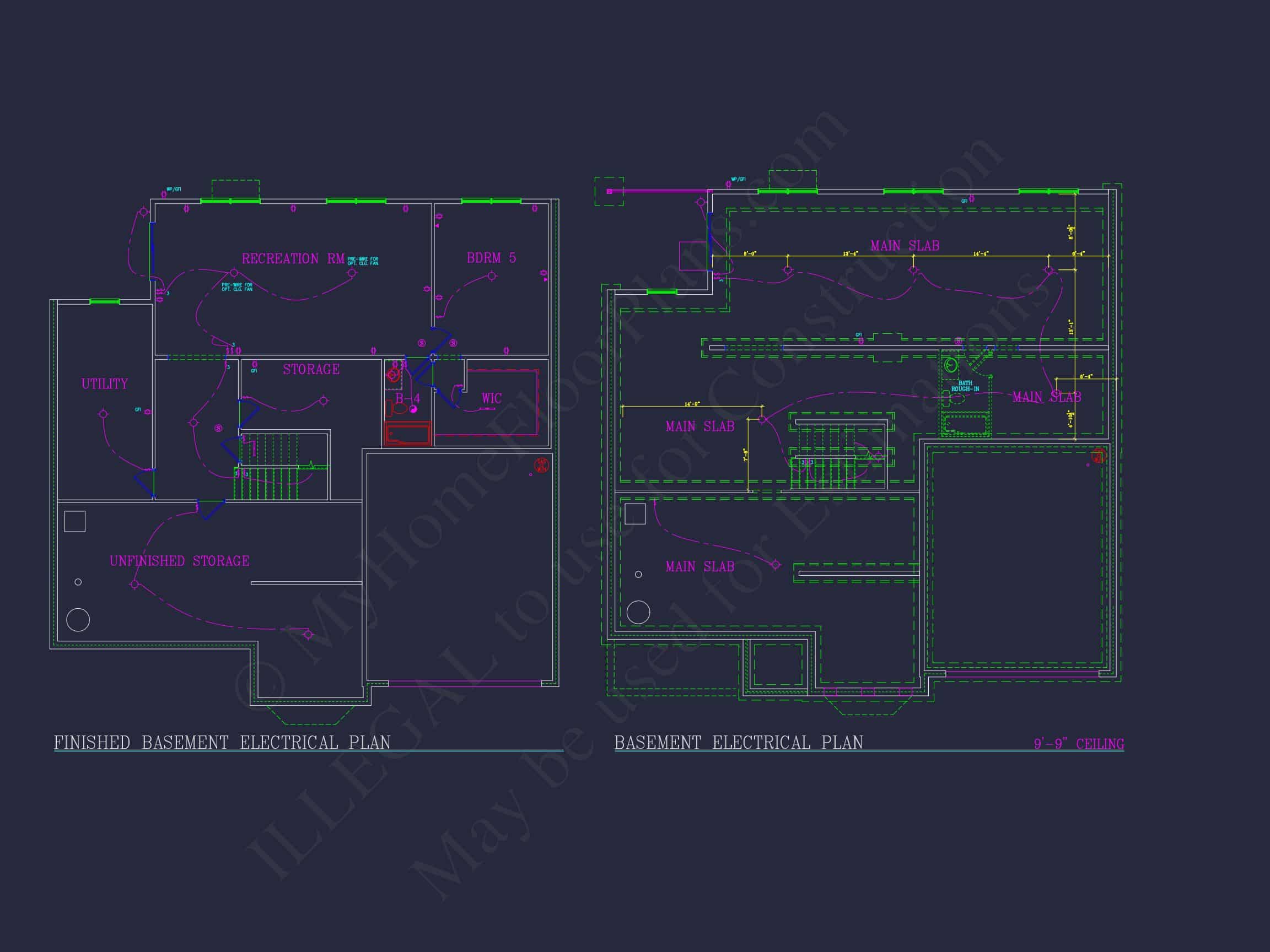 Elegant house Plan: Detailed Blueprints,CAD Designs & Floor Plans