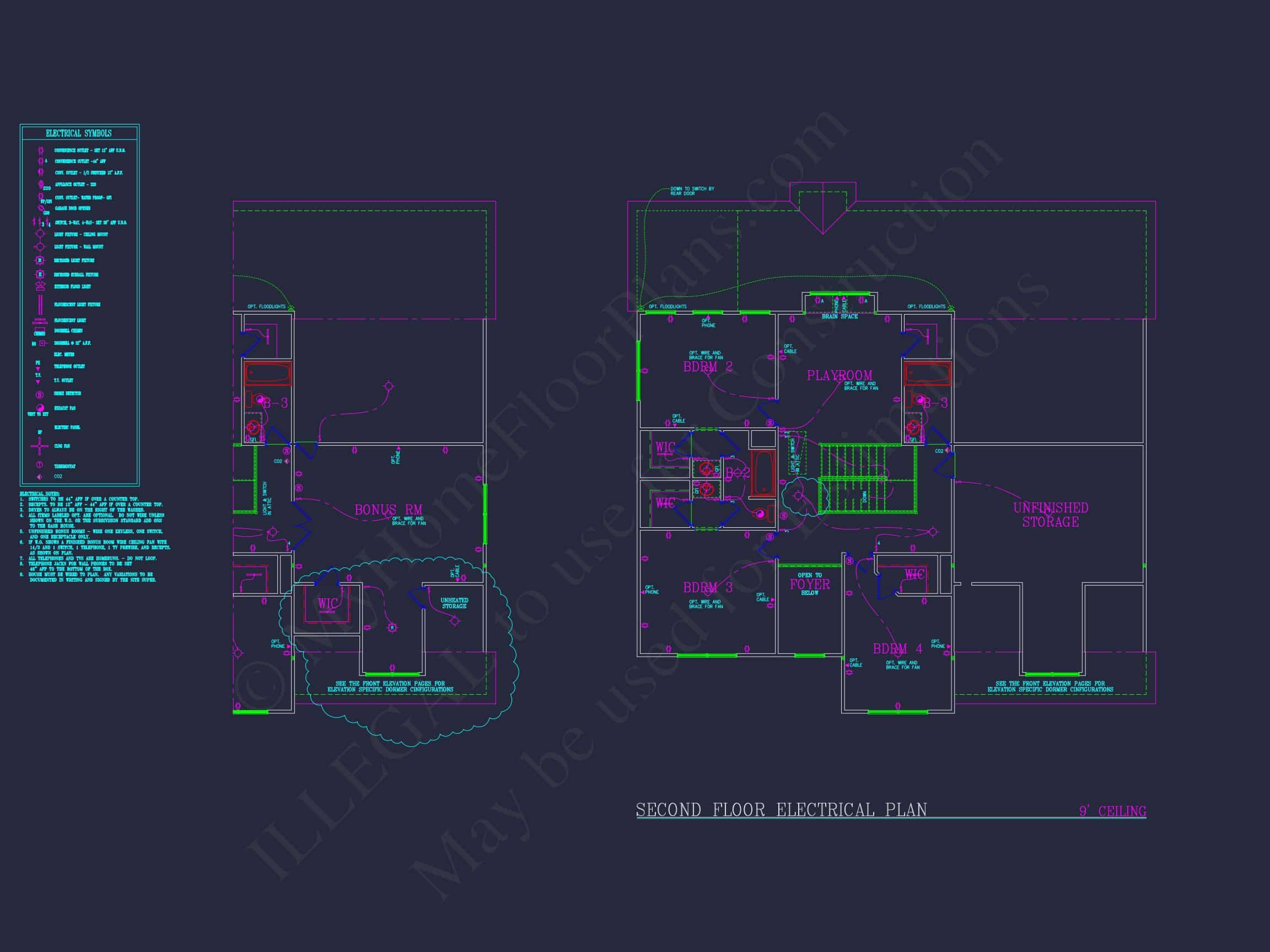 Elegant house Plan: Detailed Blueprints,CAD Designs & Floor Plans