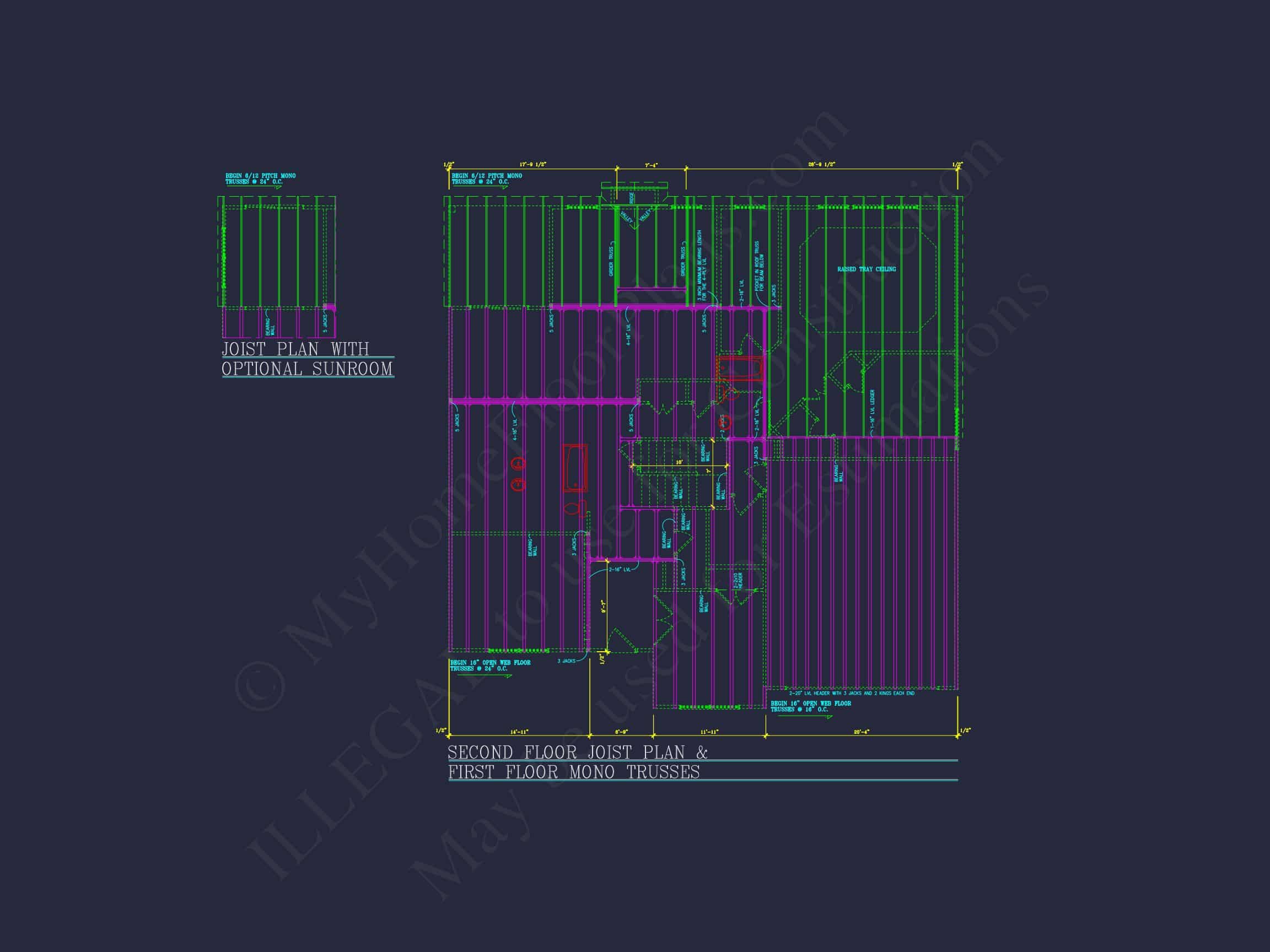 Elegant house Plan: Detailed Blueprints,CAD Designs & Floor Plans