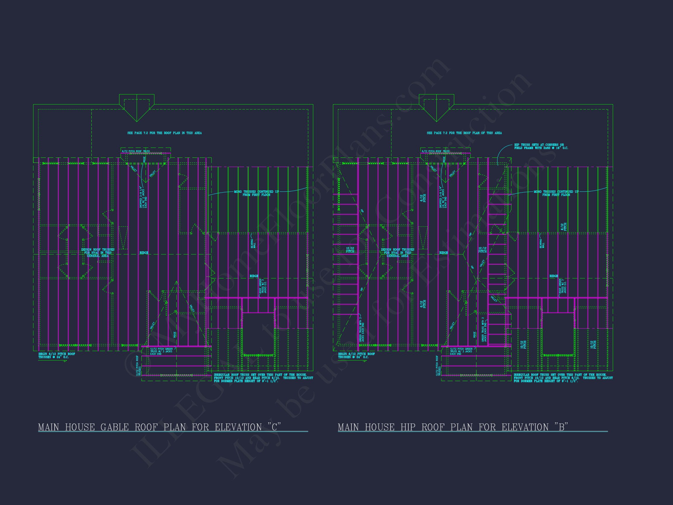 Elegant house Plan: Detailed Blueprints,CAD Designs & Floor Plans