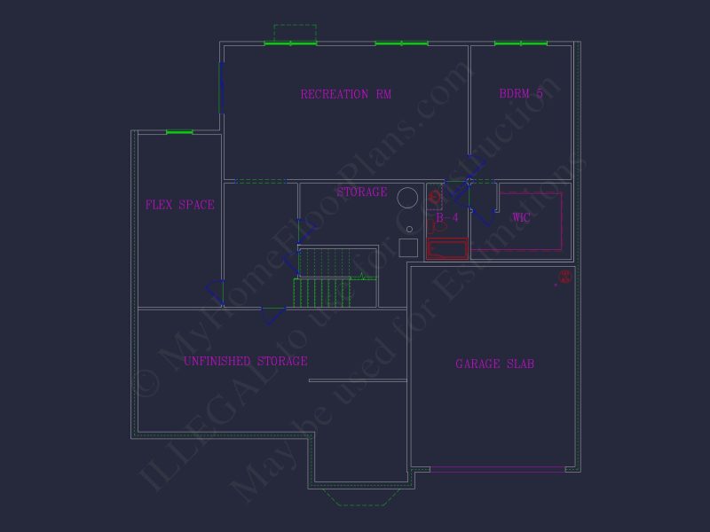 Elegant house Plan: Detailed Blueprints, CAD Designs & Floor Plans