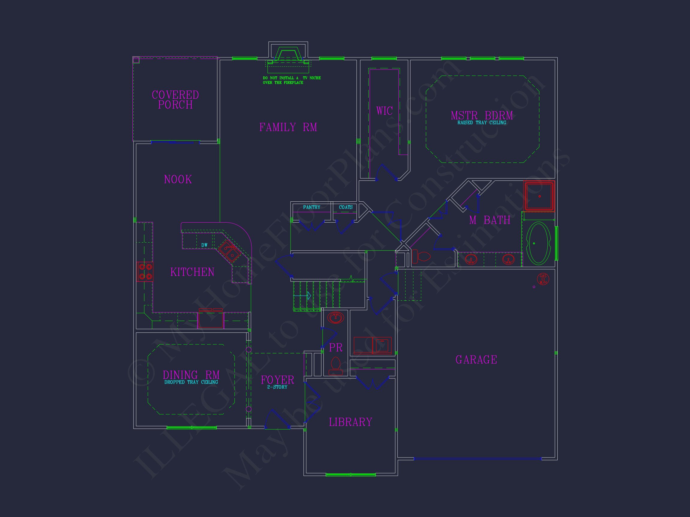 Elegant house Plan: Detailed Blueprints,CAD Designs & Floor Plans